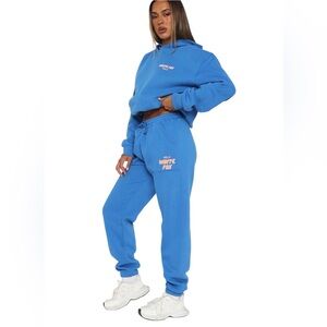 White Fox‎ Offstage Sweatpants Joggers Azure Size Small